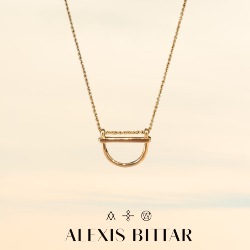 Alexis Bittar D Ring Charm Pendant Necklace